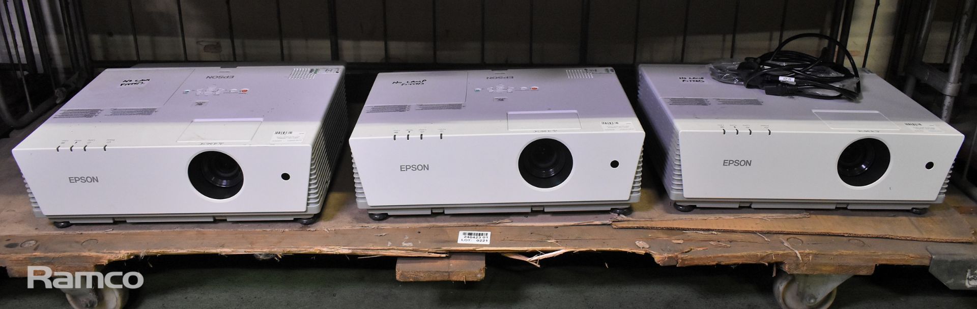 3x Epson EMP-6100 LCD projectors - NO LAMPS