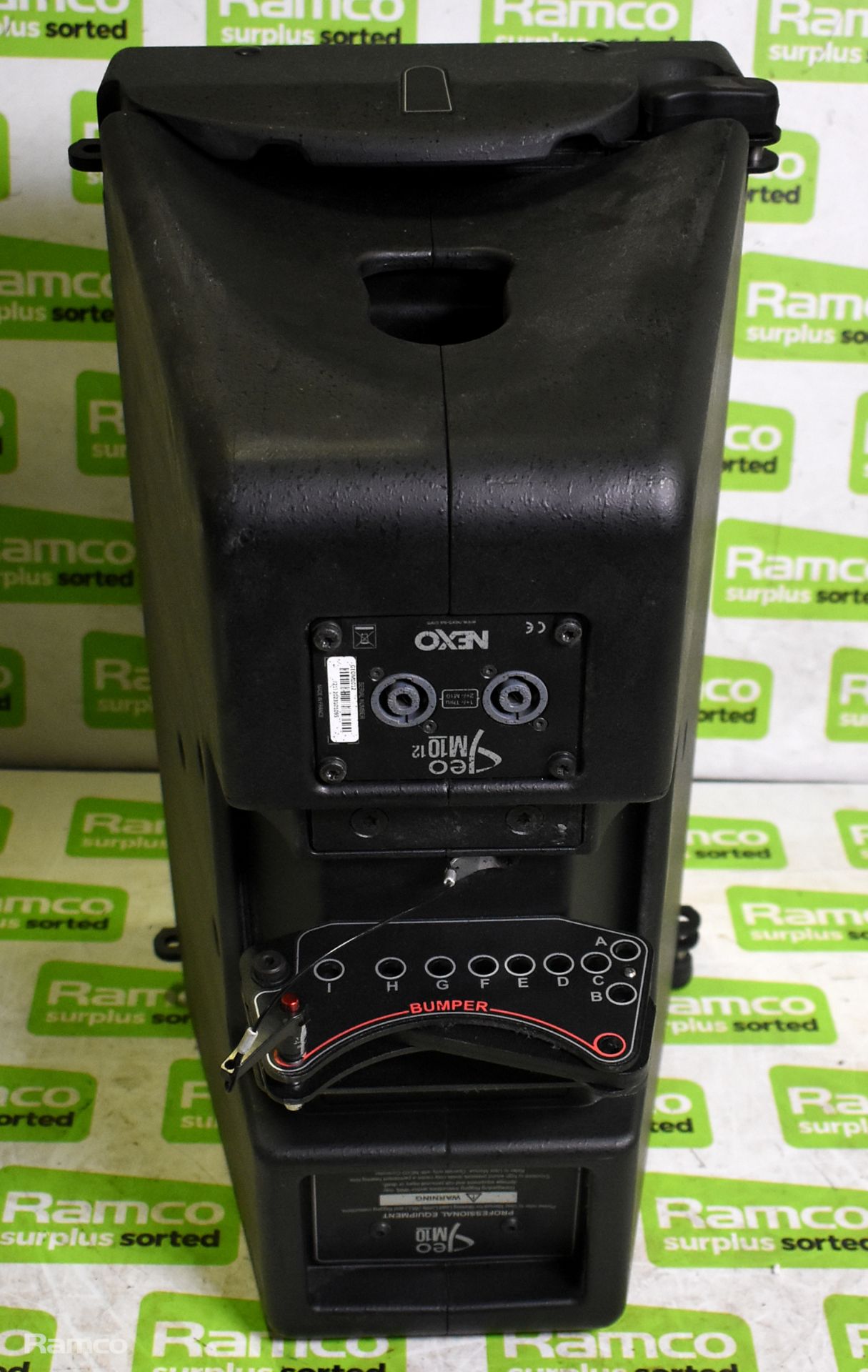 NEXO GEOM1012 10-inch passive 12 degree touring line array speaker - Black - W 310 x D 390 x H 540mm - Image 3 of 6