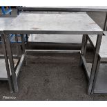Stainless steel table - W 1030 x D 830 x H 900mm