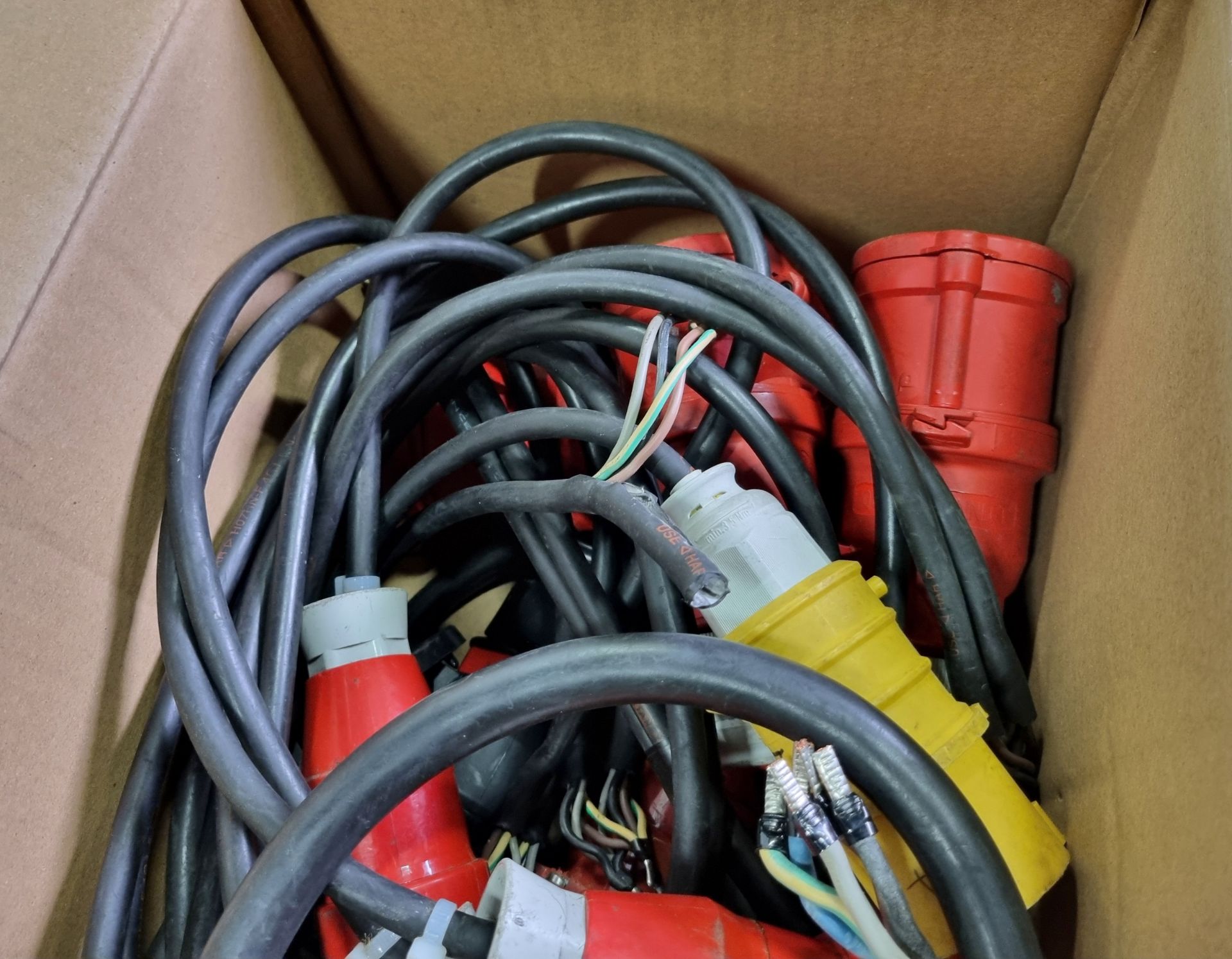 Box of 3-phase plugs, sockets and adaptors - Image 3 of 9
