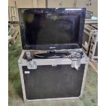 Samsung LE26A457C1D 26 inch TV with remote and flight case