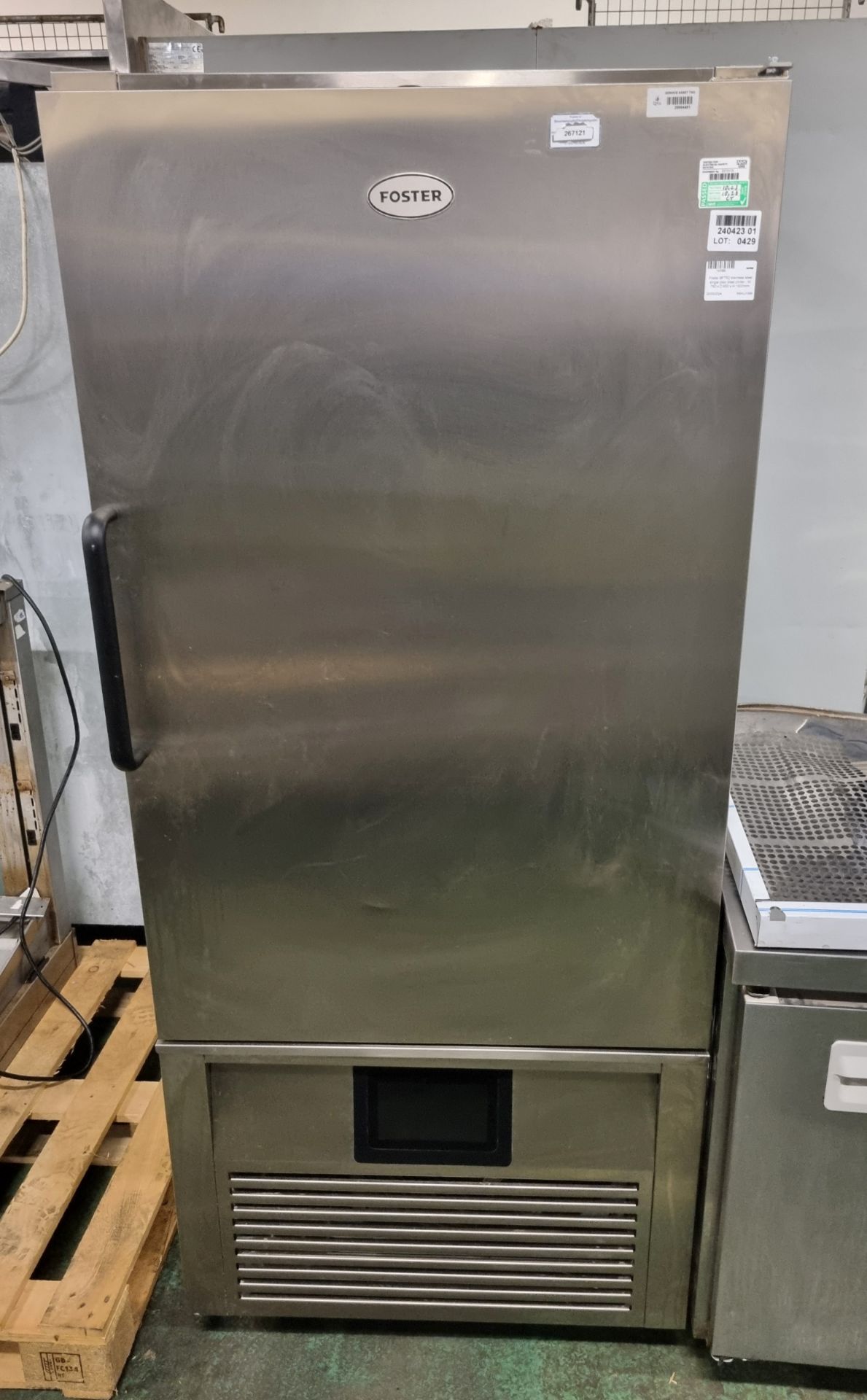 Foster BFT52 stainless steel single door blast chiller - W 760 x D 800 x H 1800mm