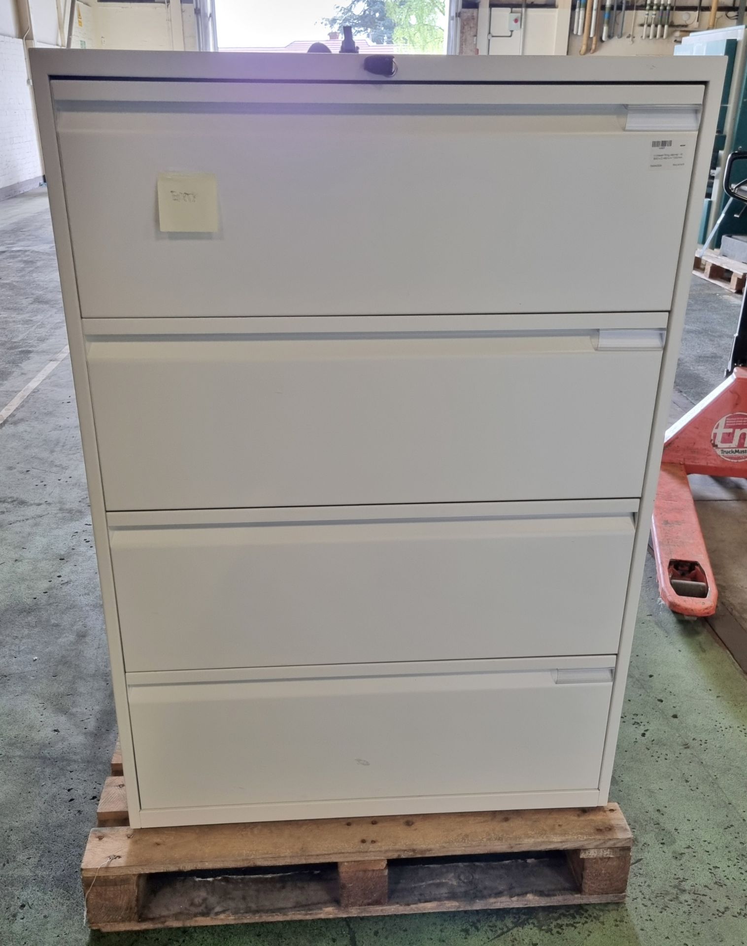 4 drawer filing cabinet - W 900 x D 480 x H 1300mm