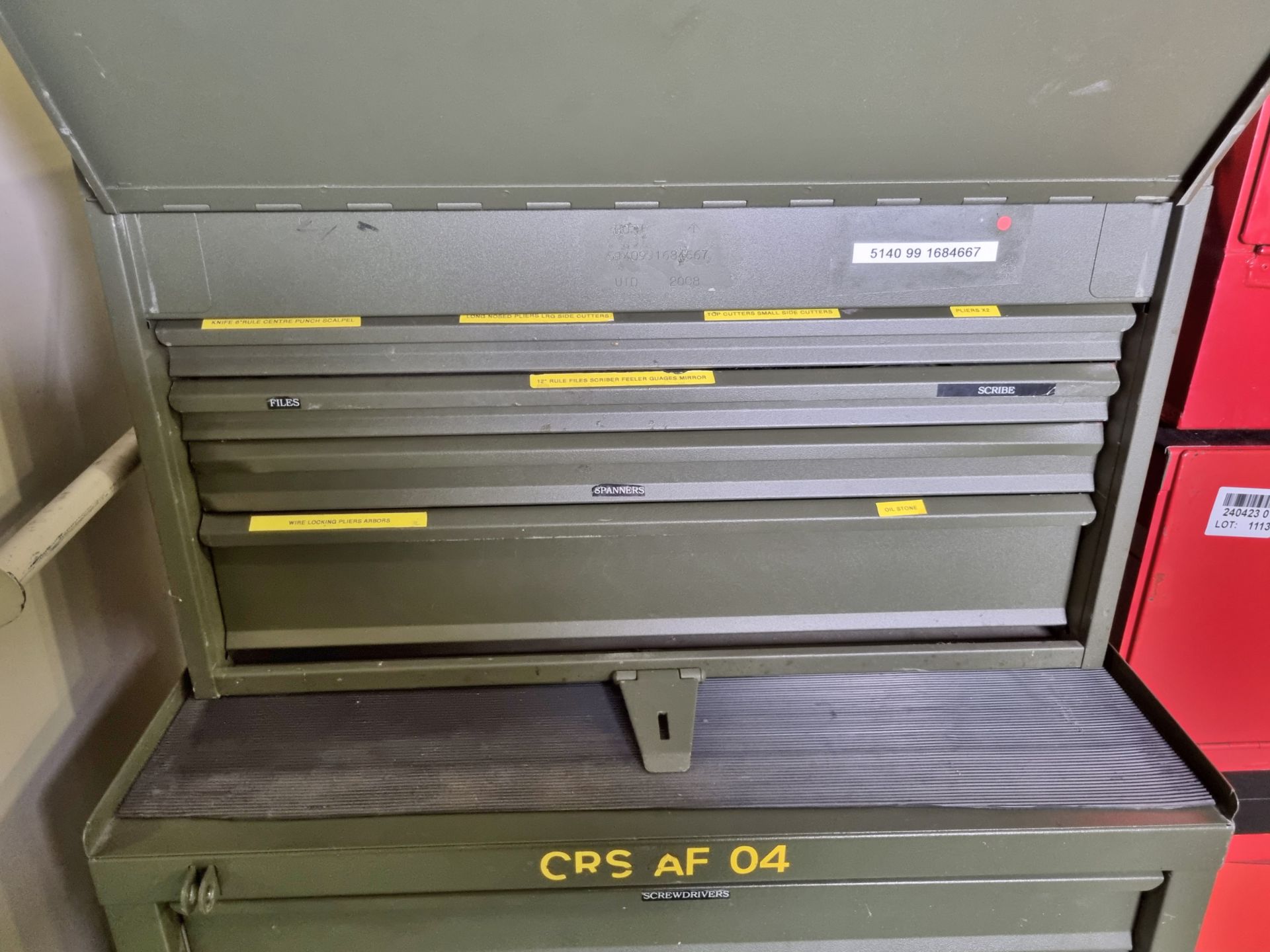 10 Drawer Combination tool chest and roller cabinet W 670 x D 520 x H 1280mm - Image 3 of 6