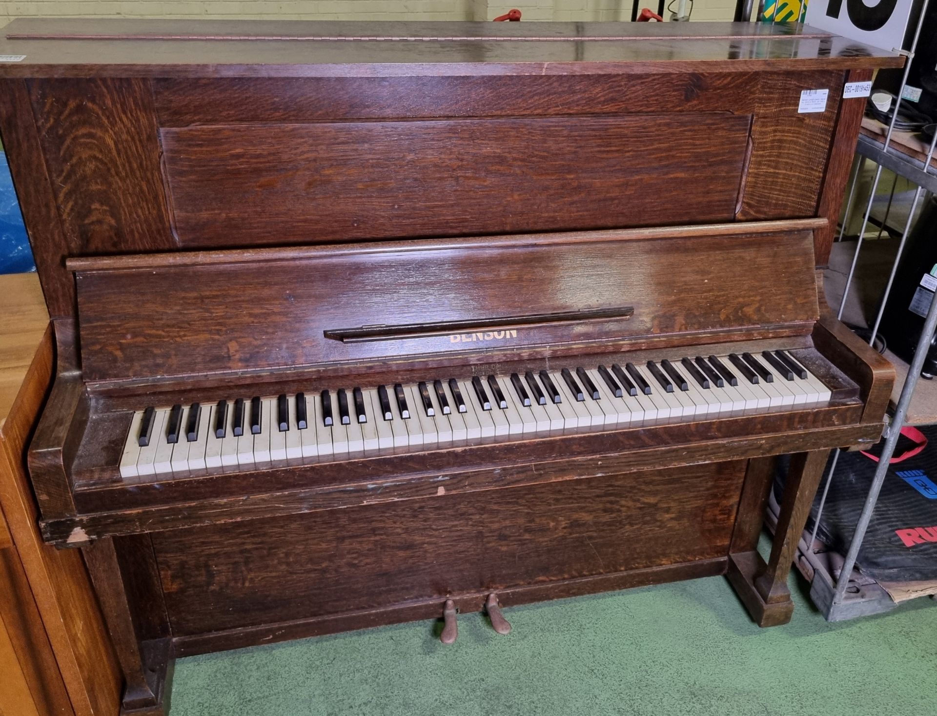 Benson upright piano - Serial No: 3633 or 3623 - W 1450 x D 600 x H 1250mm - Image 4 of 8