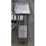 Stainless steel table - W 700 x D 300 x H 900mm
