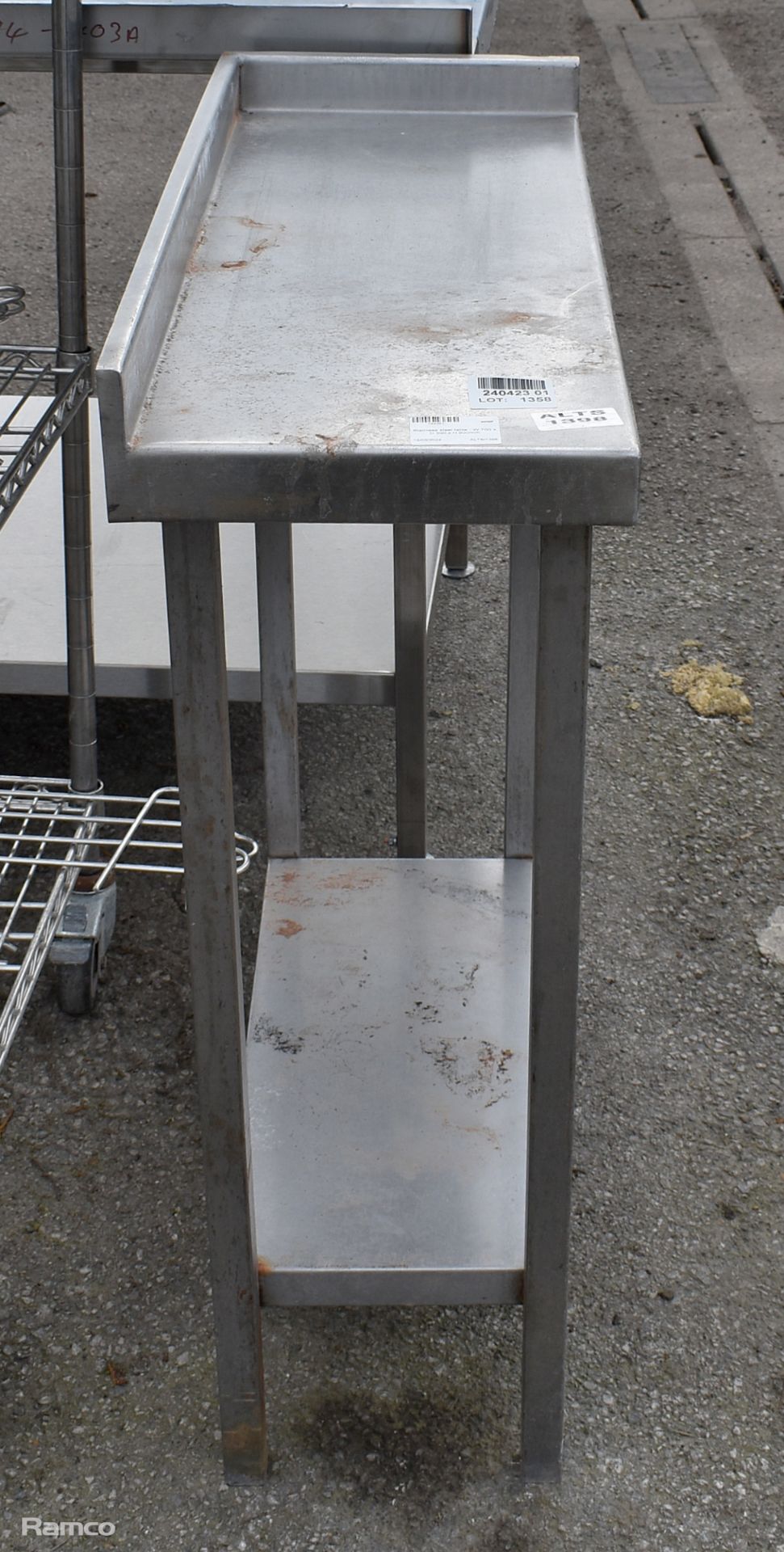 Stainless steel table - W 700 x D 300 x H 900mm