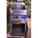 Valentine Evo-444M stainless steel single bath deep fat fryer 440V, 3ph- W 400 x D 600 x H 930 mm