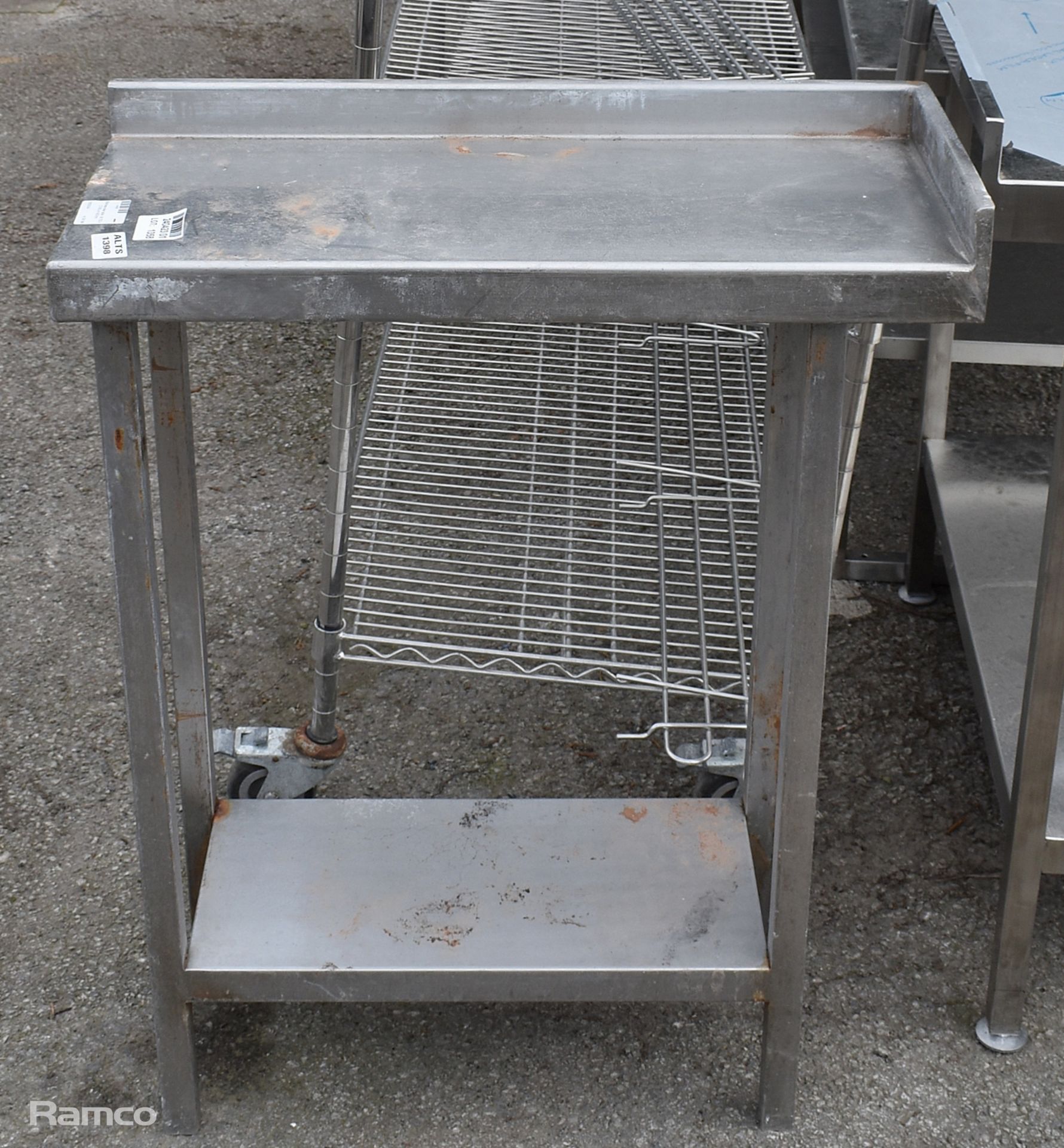 Stainless steel table - W 700 x D 300 x H 900mm - Image 2 of 2