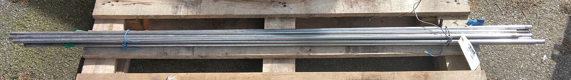 9x stainless steel bars - L 1540 x D 10mm