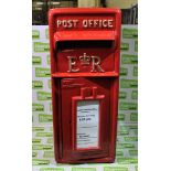 Large red replica postbox