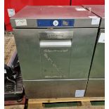 Hobart FX-A-SE stainless steel dishwasher - W 600 x D 605 x H 825mm - MISSING DISH RACKS/DRAWERS