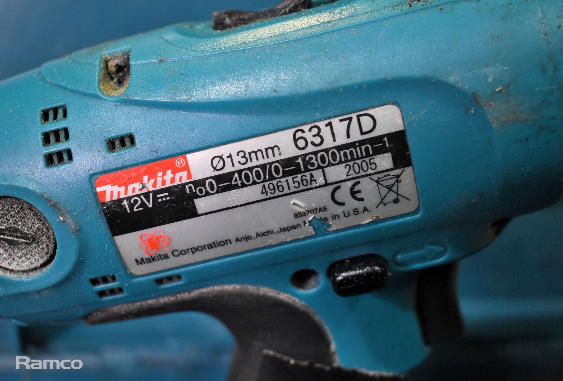 Makita 6317D cordless drill - DC1414F charger - 1x 12V battery - case - Image 4 of 5