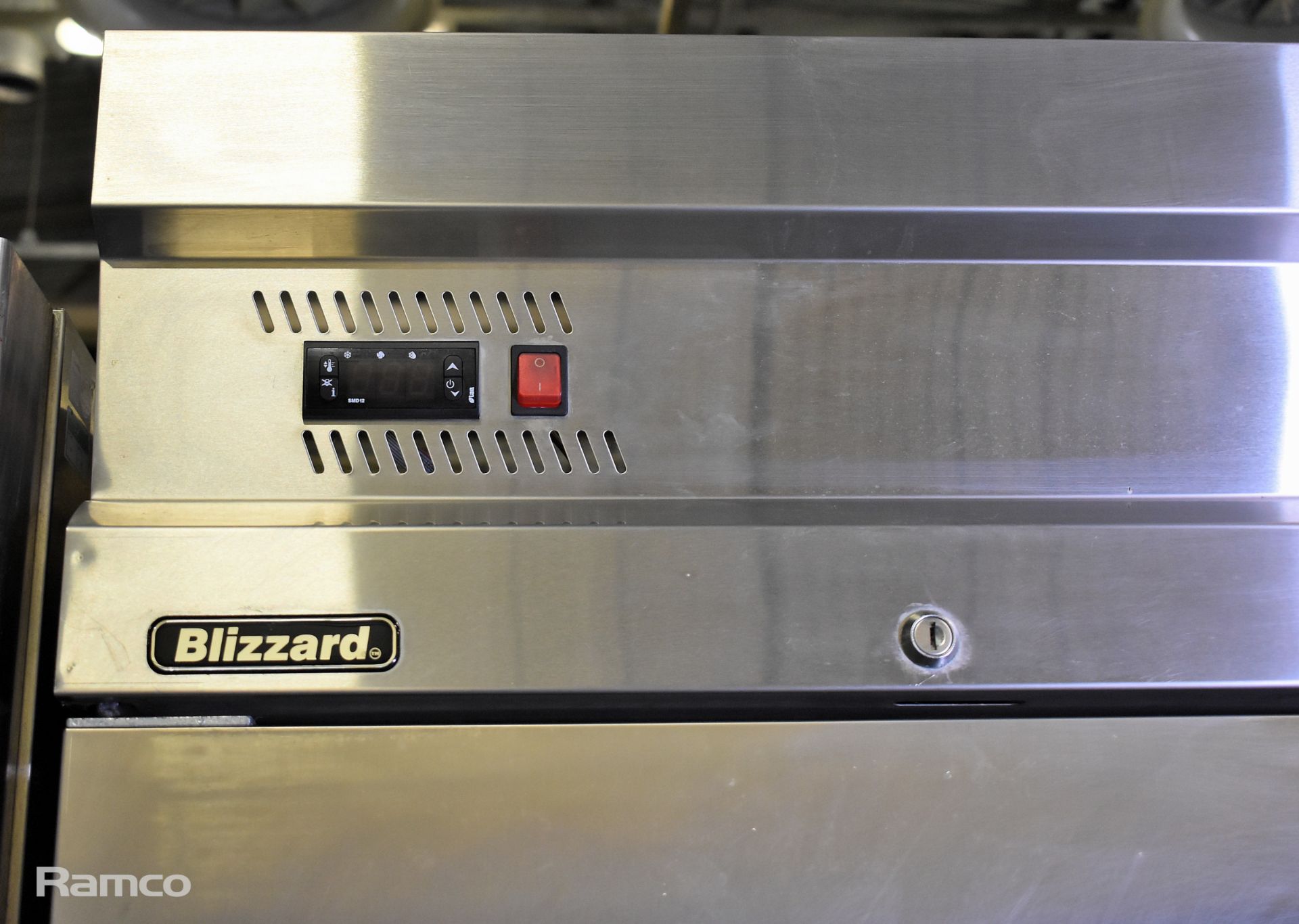 Blizzard stainless steel double door upright freezer - W 1400 x D 850 x H 2090mm - Image 5 of 8