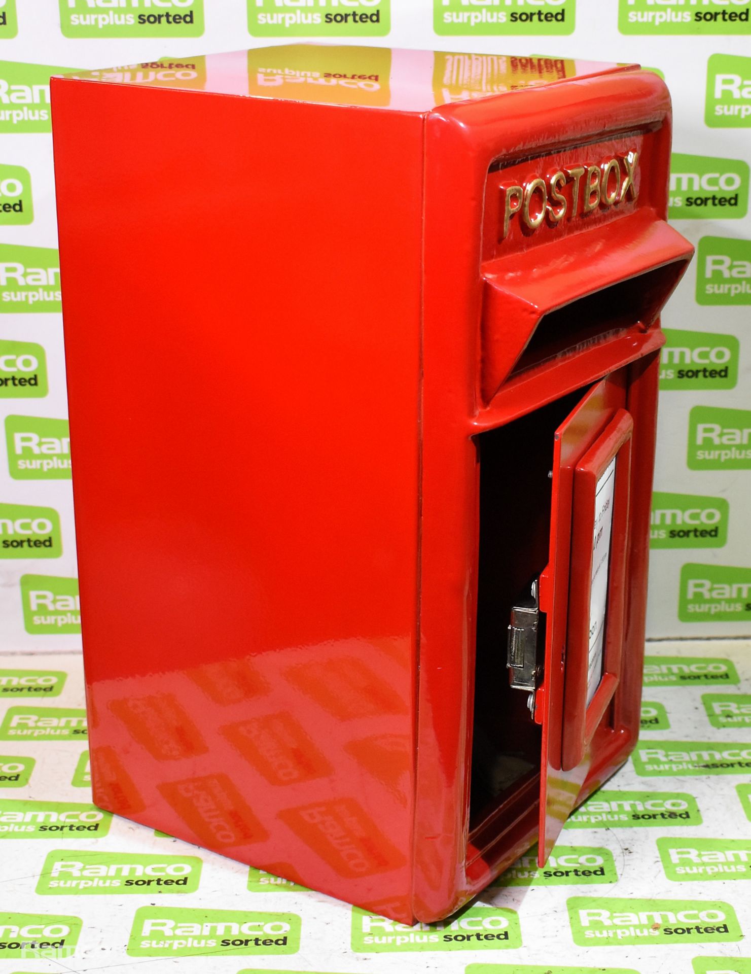 Red replica postbox - very small dent on one side - Image 3 of 4