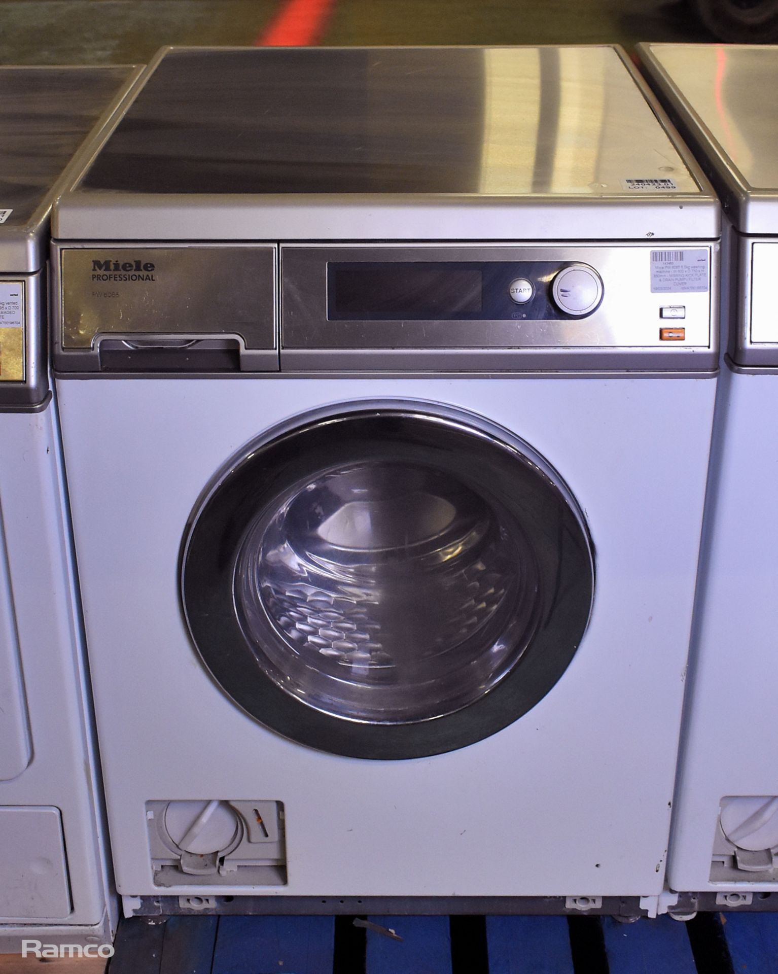 Miele PW 6065 6.5kg washing machine - W 600 x D 730 x H 850mm - MISSING KICK PLATE, DRAIN PUMP