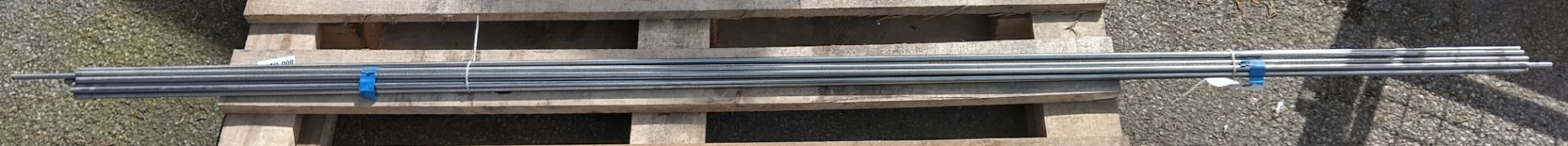 11x stainless steel bars - L 1920 x D 6mm