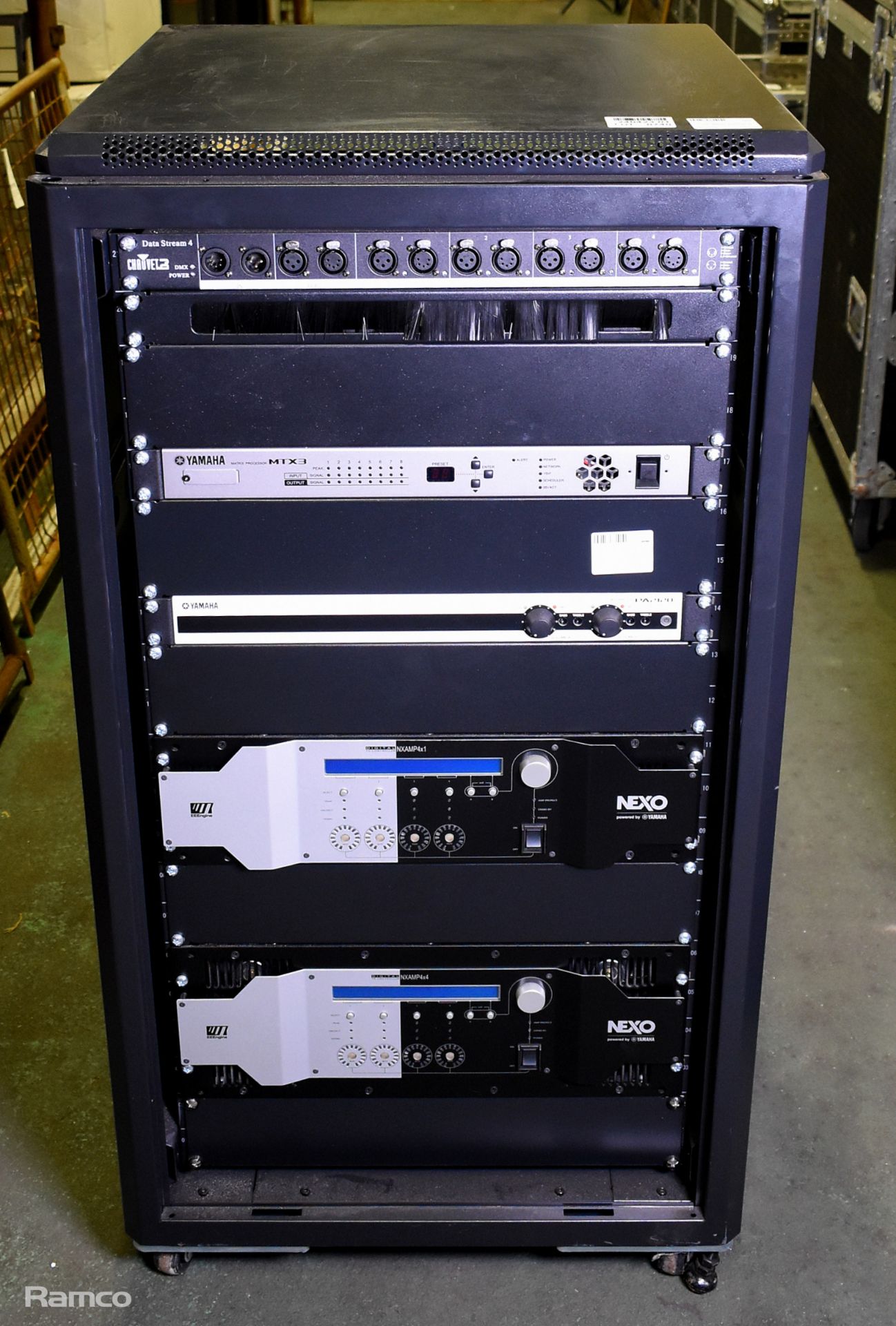 19 inch electronic instrument rack - Black - see description for details