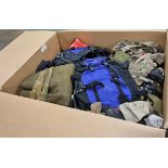 Various types of ex-military clothing The asset shows significant, irreparable damage - 118kg