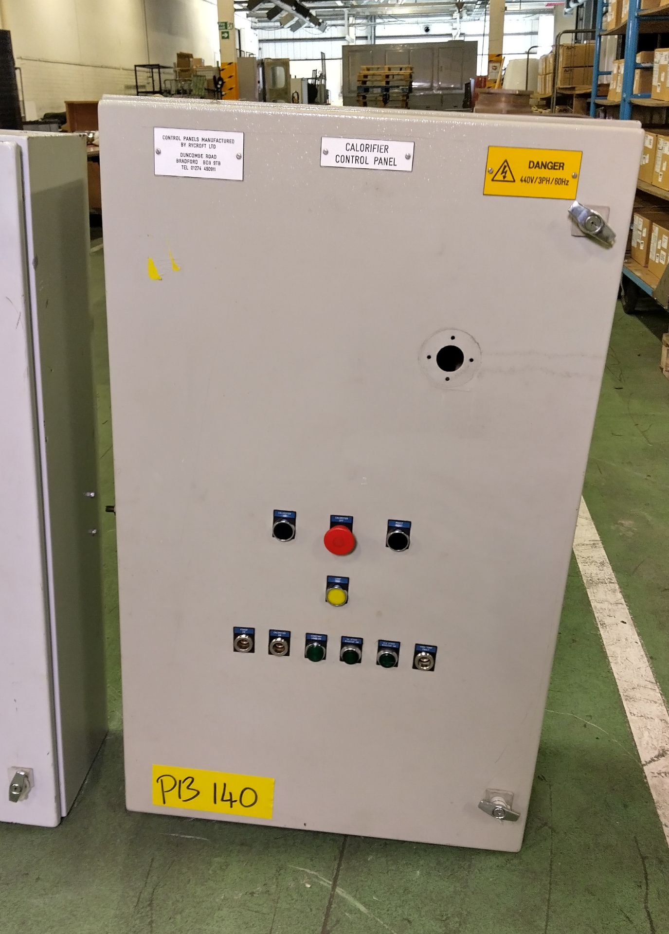 2x Rycroft Ltd calorifier control panels - 440V - W 630 x D 280 x H 1030mm - Image 3 of 4