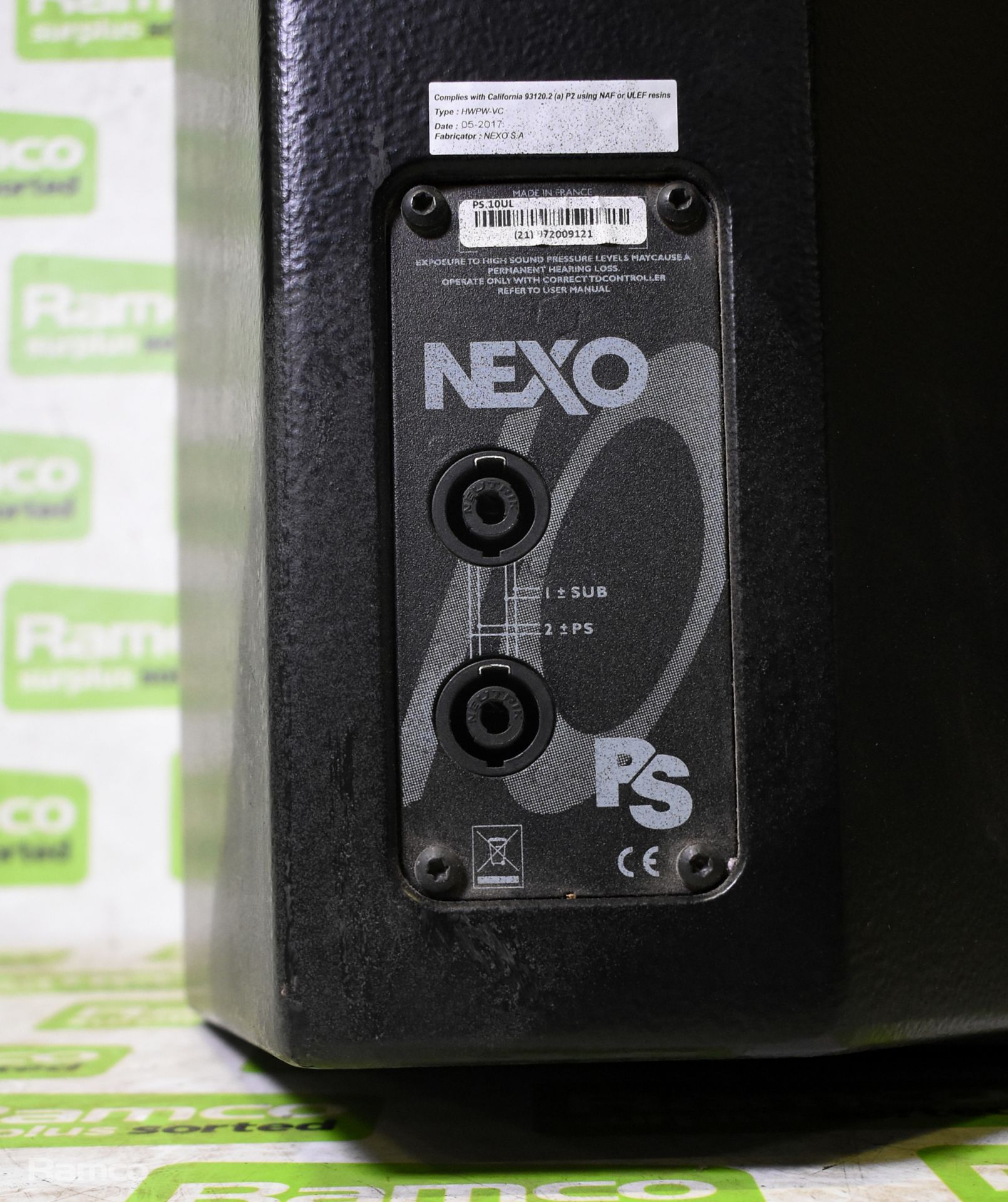 NEXO PS.10UL - 10-inch passive loudspeaker - W 310 x D 280 x H 550 mm - Image 5 of 7