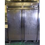 Friulinox AR14/2 stainless steel double door upright fridge - W 1440 x D 800 x H 1980mm