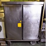 Moffat stainless steel double door heated banquet trolley - W 680 x D 1080 x H 1440mm - AS SPARES