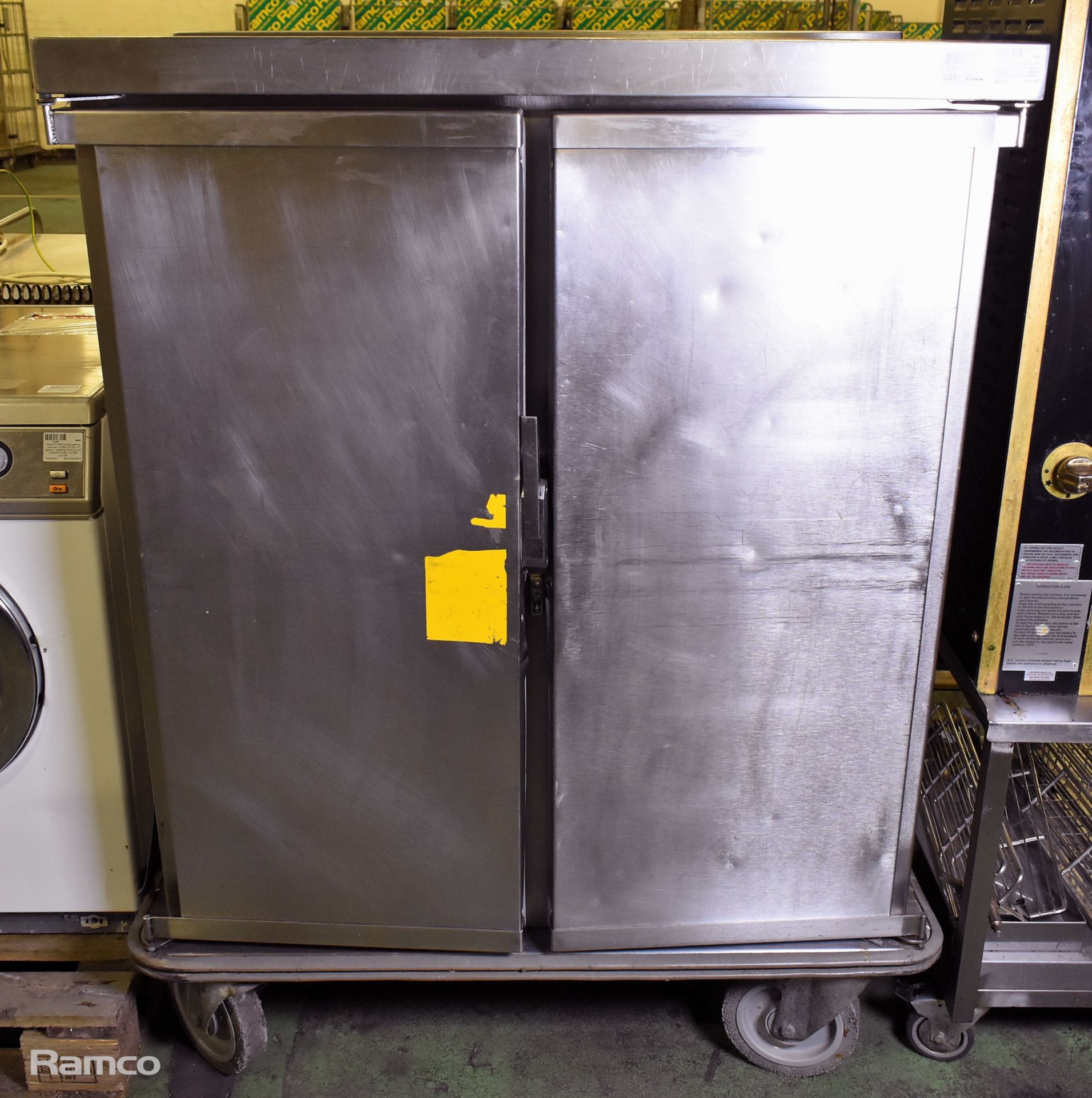 Moffat stainless steel double door heated banquet trolley - W 680 x D 1080 x H 1440mm - AS SPARES