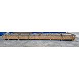 Lip sealing beam with accessories - crate length 6070mm