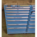 Dexion 8 Drawer roller tool cabinet with key - W 720 x D 720 x H 1180mm