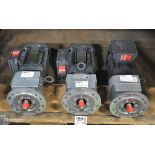 3x SEW-Eurodrive - RF17 DRN71M4 - gear electric motors - 1415/58rpm - 0.37kW - 230-400V - 1.78/1.02A