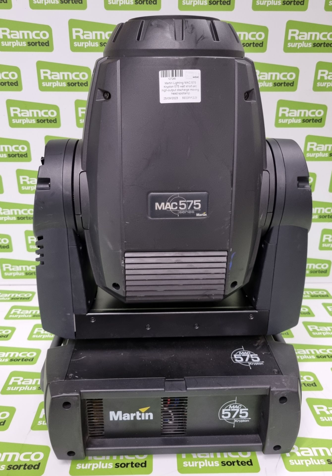 Martin Lighting MAC 575 Krypton 575 watt short-arc high-output discharge moving head spot lamp - Image 4 of 7