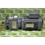 SEW-Eurodrive - RF27 DRE80M4 - gear electric motor - 1435/59 rpm - 0.75kW - 220-242/380-420V