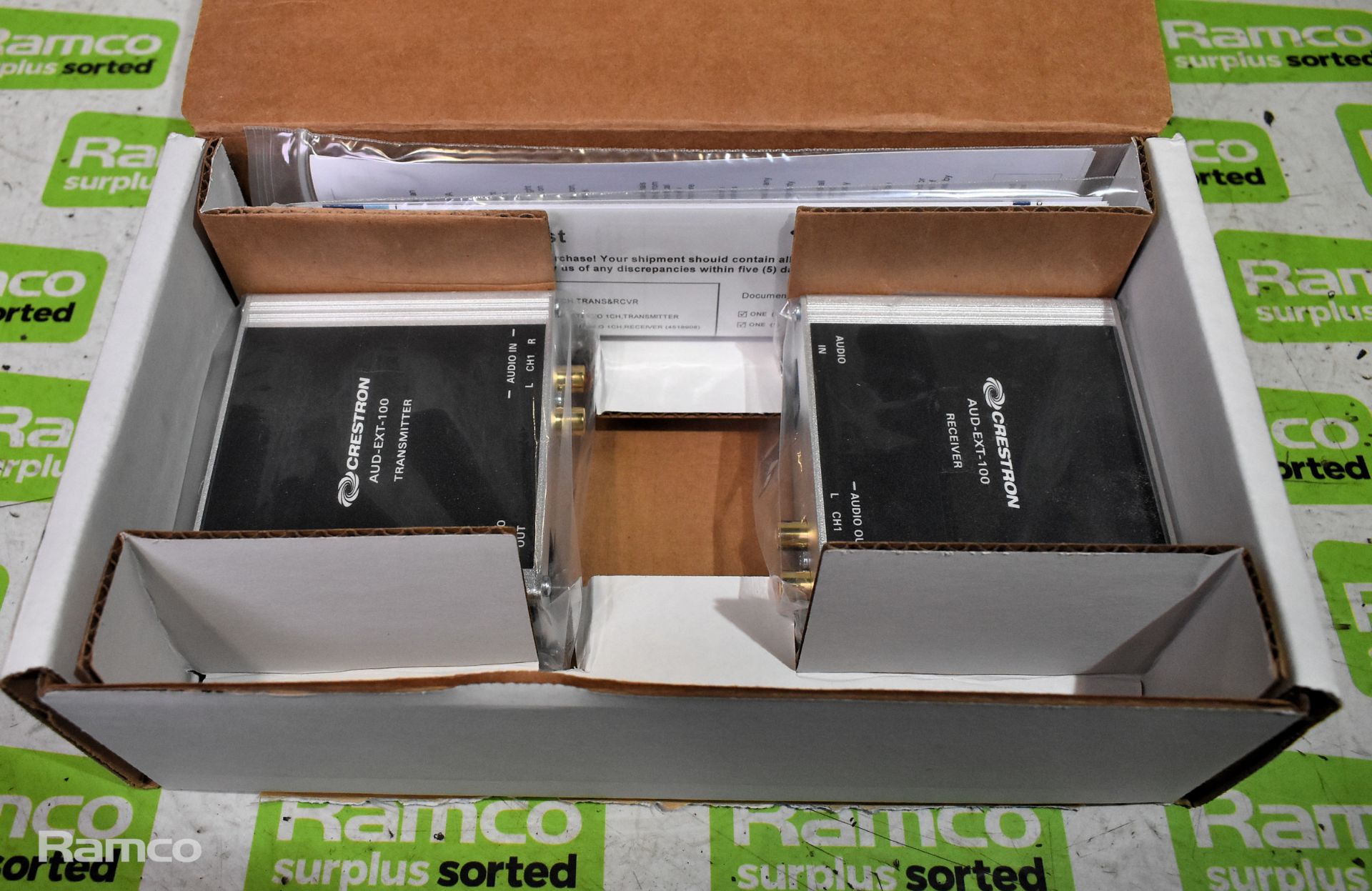 2x Crestron AMP-1200-100 modular amplifiers & more - see desc. - Image 6 of 11