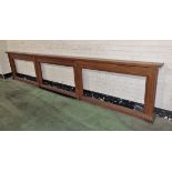 Long wooden prayer kneeler - L 4120 x W 190 x H 870mm