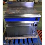 Blue Seal stainless steel solid top gas oven range - W 900 x D 810 x H 1100mm