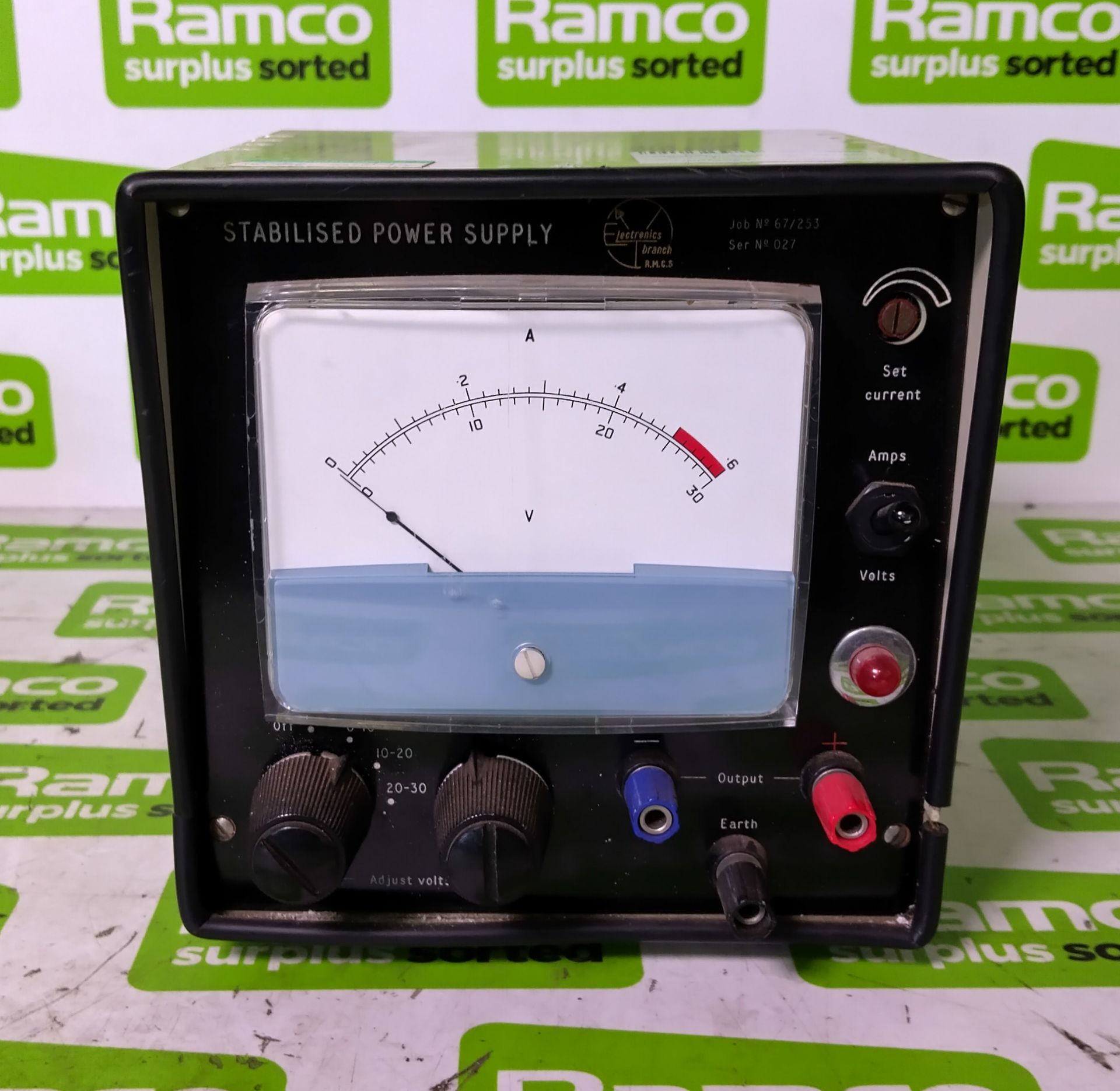 Gow Mac instrument Co Model 40-201, Electronics branch stabilised power supply - Image 3 of 4