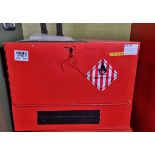 Red flammable and chemical cabinet - W 510 x D 430 x H 380 mm