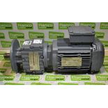 SEW-Eurodrive - RF27 DRE80M4 - gear electric motor - 1435/59 rpm - 0.75kW - 220-242/380-420V