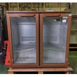 Husky C2H-900-BN-UK-HU double door bottle cooler - W 900 x D 500 x H 880mm