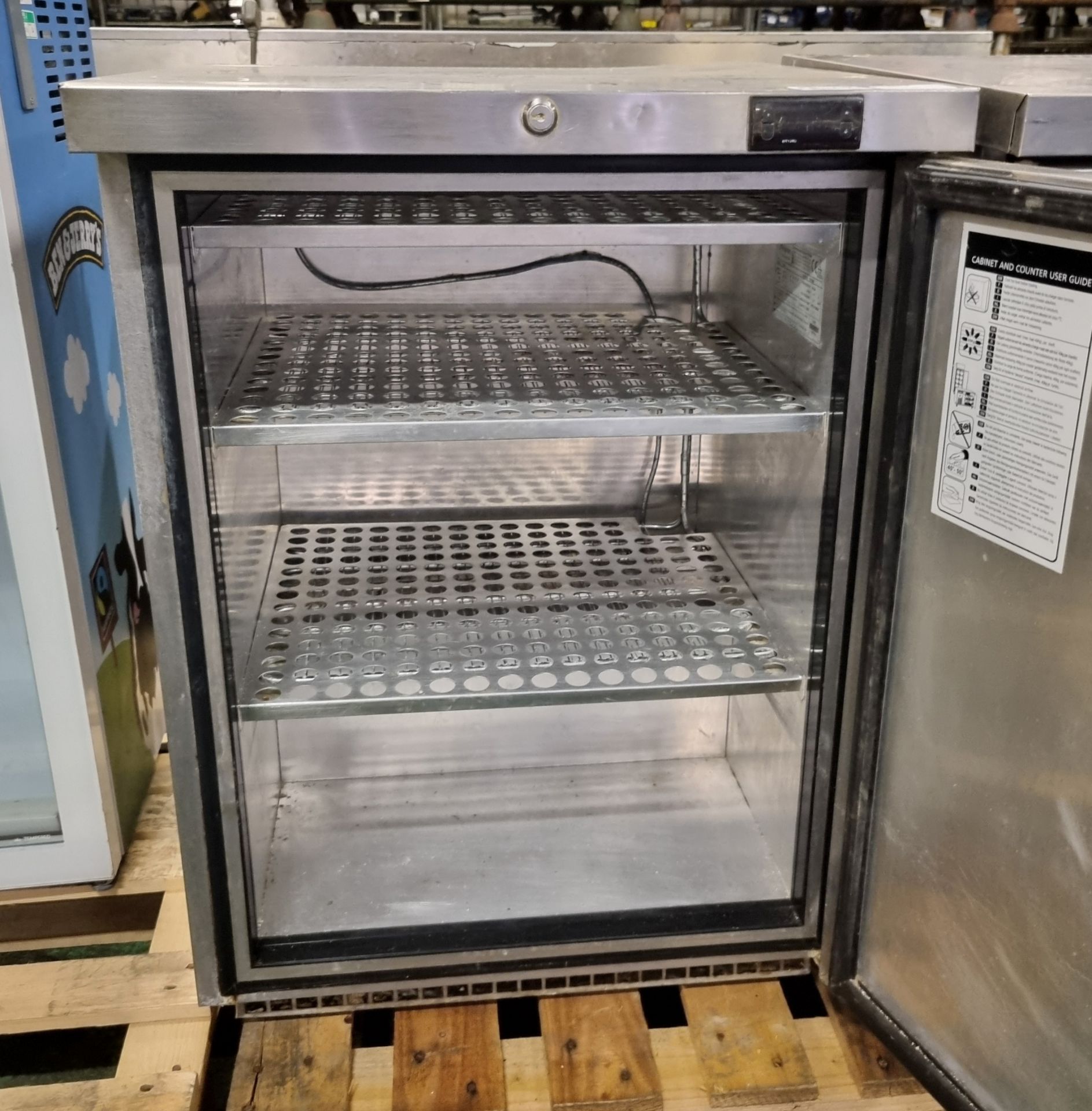 Foster LR150 stainless steel single door under counter freezer - W 605 x D 615 x H 830mm - Image 3 of 4