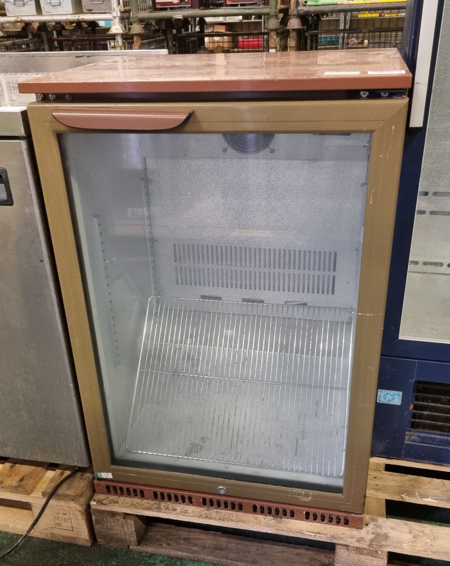 Husky HUS-C1-BRN-HY single door bottle cooler - W 600 x D 520 x H 880mm