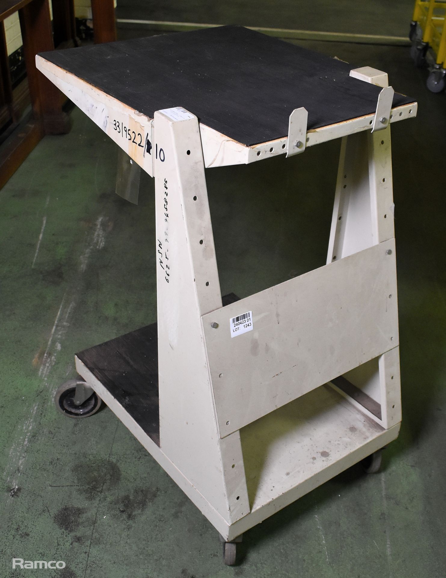 2 tier metal trolley - L 660 x W 520 x H 970mm - Image 6 of 6