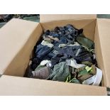 Various types of ex-military clothing The asset shows significant, irreparable damage - 122kg