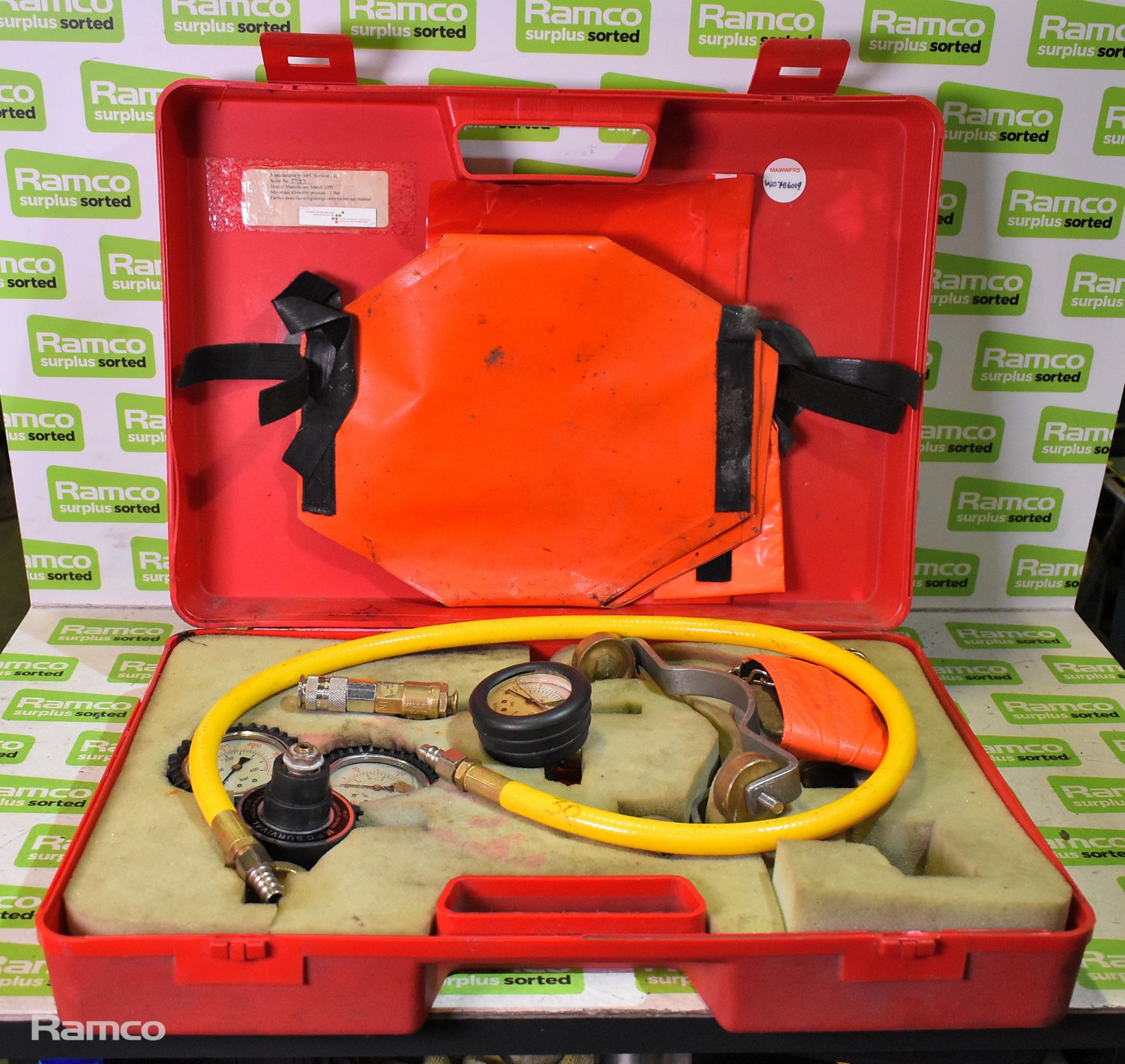 MFC Survival Ltd fire hose inflation kit