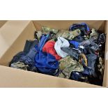 Various types of ex-military clothing The asset shows significant, irreparable damage - 115kg