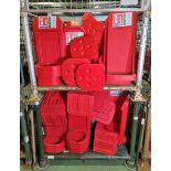 43x Plastic fire extinguisher stands
