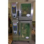 Rational SCC 101 & SCC 61 Combi oven 10, 6 grid stack with vent hood - recently serviced