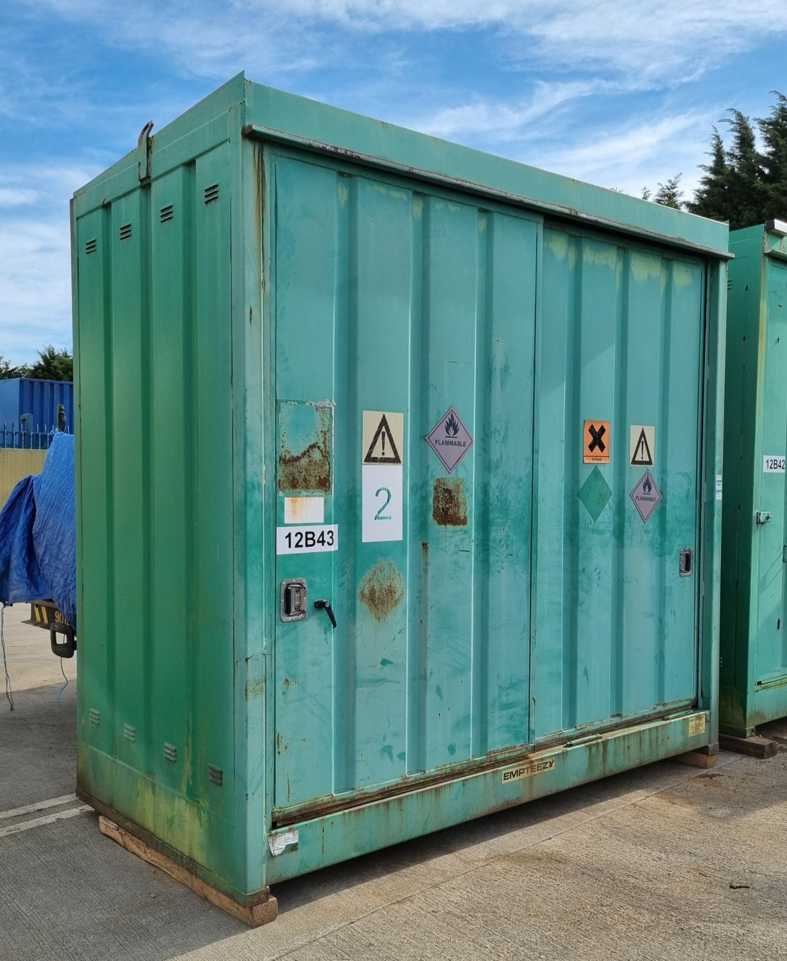 Empteezy ICB storage container - green - W 3050 x D 1500 x H 3000mm - Image 2 of 9