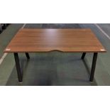 Wooden office desk - L 1400 x W 800 x H 730mm